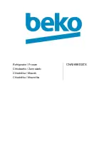 Preview for 1 page of Beko CNA365ED2ZX Manual