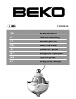 Preview for 1 page of Beko CS 232020 Instructions For Use Manual