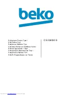 Beko CS 234030 Manual preview