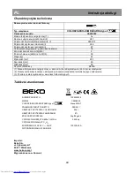 Preview for 55 page of Beko CS 238020 Instructions For Use Manual