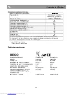 Preview for 46 page of Beko CS 24CA Instructions For Use Manual