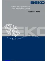 Beko CS 6914 APW Manual preview