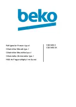 Preview for 1 page of Beko CS234022 Instructions For Use Manual