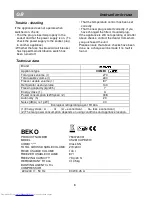 Preview for 14 page of Beko CS261CA-PBW10 Instructions For Use Manual