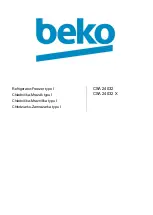 Preview for 1 page of Beko CSA 24032 Instructions Manual