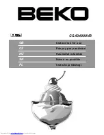 Beko CSA 34000 VR Instructions For Use Manual preview