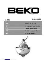 Preview for 1 page of Beko CSA 34023 Instructions For Use Manual