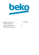 Beko CSA24022S Manual preview