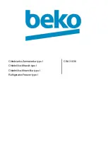 Beko CSA31036 Manual preview