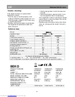 Preview for 14 page of Beko CSA34000 Instructions For Use Manual