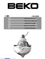 Preview for 1 page of Beko CSA38200 Instructions For Use Manual