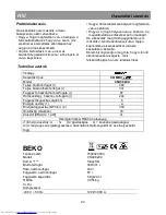 Preview for 30 page of Beko CSA38200 Instructions For Use Manual