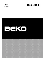 Beko CSG 62110 D Manual предпросмотр