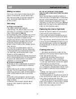 Preview for 11 page of Beko CSK321CA Instructions For Use Manual