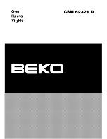 Beko CSM 62321 D Manual предпросмотр