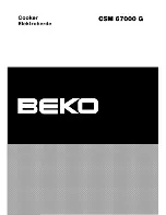 Beko CSM 67000 G Manual предпросмотр