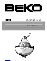 Beko D-9330 NM Instructions For Use Manual preview