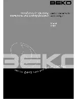 Beko D531 Installation & Operating Instructions And Cooking Guidance preview