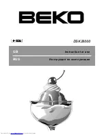 Beko DBK346++ Instructions For Use Manual предпросмотр