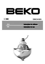 Beko DBK346XI+ Instructions For Use Manual preview