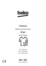 Предварительный просмотр 1 страницы Beko DC 7230 BX1 User Manual