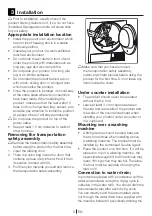 Preview for 8 page of Beko DCU 6130B Installation & Operating Instructions And Drying Guidance