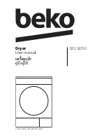 Beko DCU 8230 User Manual preview