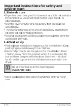 Preview for 8 page of Beko DCY 9316 W User Manual