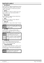 Preview for 18 page of Beko DCY 9502 GXB3 User Manual