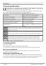 Предварительный просмотр 10 страницы Beko DDN38531DX User Manual