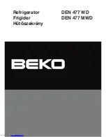 Beko DEN 477 MWD Instruction Manual preview