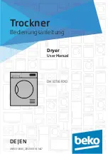 Beko DH 8736 RX0 User Manual preview