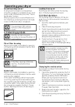 Preview for 21 page of Beko DPE7400 User Manual