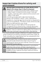 Preview for 6 page of Beko DPS7405 XW3 User Manual