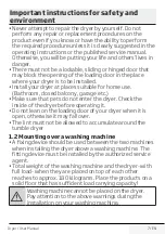 Preview for 7 page of Beko DPS7405 XW3 User Manual