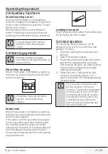 Preview for 21 page of Beko DPS7405 XW3 User Manual