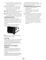 Preview for 11 page of Beko DPU 8360 W Installation And Operating Instructions Manual