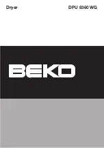 Beko DPU 8360 WG Manual preview