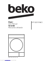 Preview for 1 page of Beko DPY 8205HW3 User Manual