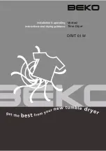 Beko DRVT 61 W Installation & Operating Instructions And Drying Guidance предпросмотр