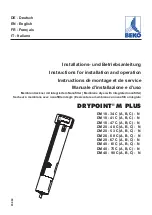 Beko DRYPOINT DM 10-34 C Instructions For Installation And Operation Manual предпросмотр