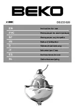 Beko DS233020 Instructions For Use Manual preview