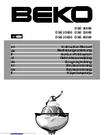 Beko DSE 25000 Instruction Manual preview