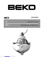 Beko DSK33000 Instructions For Use Manual preview