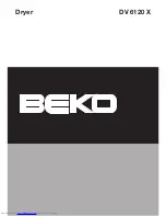 Beko DV 6120 X Owner'S Manual preview