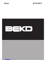 Beko DV 6120 X Owner'S Manual предпросмотр