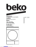 Beko DV 7120 User Manual preview