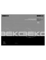 Beko DVC665 Installation & Operating Instructions And Cooking Guidance предпросмотр