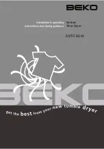 Beko DVTC 60 W Installation & Operating Instructions And Drying Guidance preview