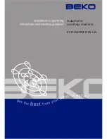 Beko ECO WMB 81445 LW Installation & Operating Instructions And Washing Guidance предпросмотр